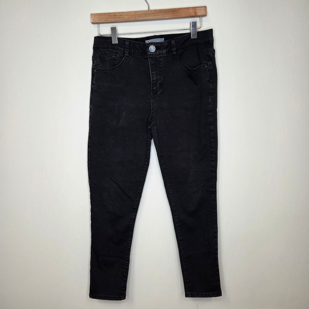 Wit‎ & Wisdom Womens Ab-solution Black Skinny Jeans Size 6P Petite Stretch Denim